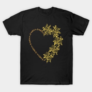 Cute colorful heart with dragonflies T-Shirt